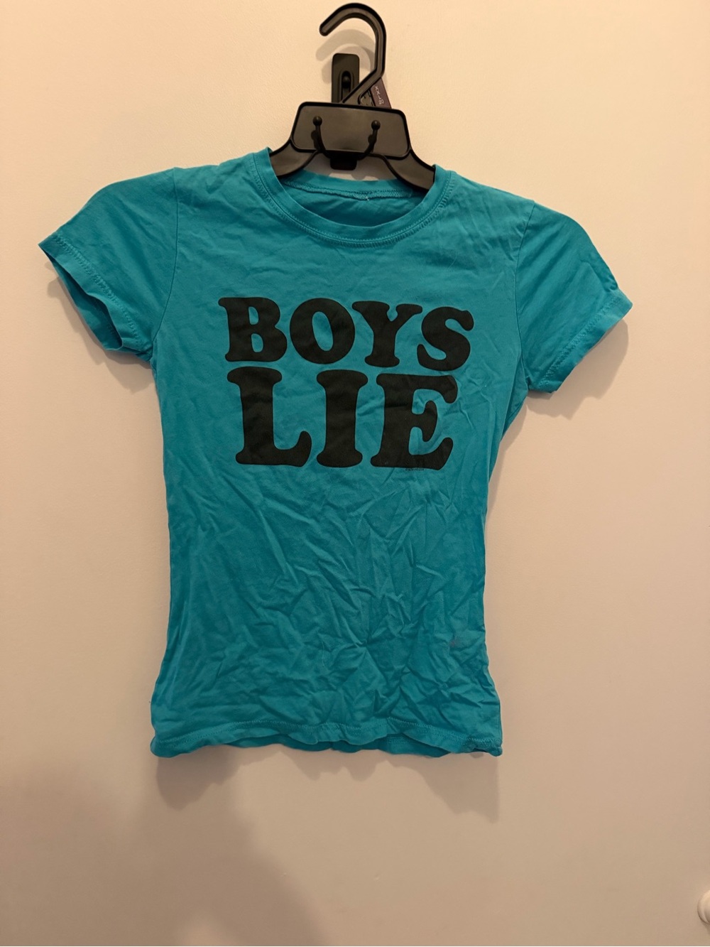 Vintage Hot Topic Turquoise Graphic Tee - BOYS LIE